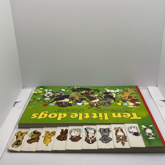 Vintage Ten Little Dogs Hardboard Children’s Book 1979 Brimax English Edition - Picture 12 of 13